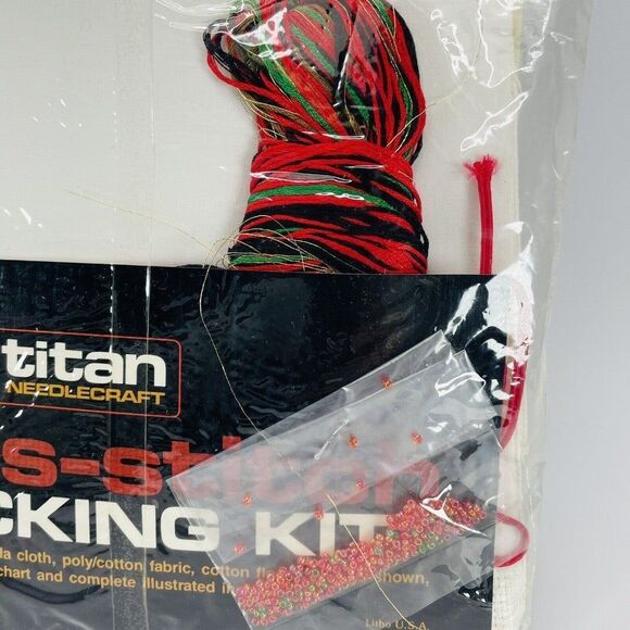 Scottie Dog Terrier Cross Stitch Christmas Stocking Kit Titan Needlecraft 15" - Picture 7 of 8